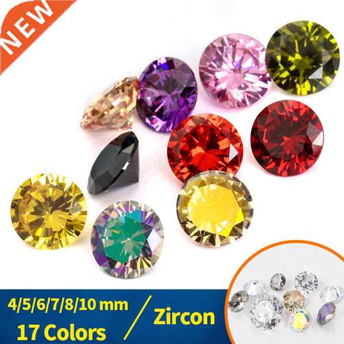 50/20Pcs Zircon Multi Size Zircon Round Gemstone AAAAA Zirco