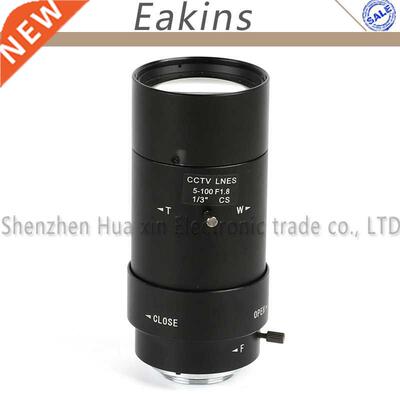 5-100 Mm Vi-focal F1.8 CS-mount Lens Manual IRIS ZOOM FOCU