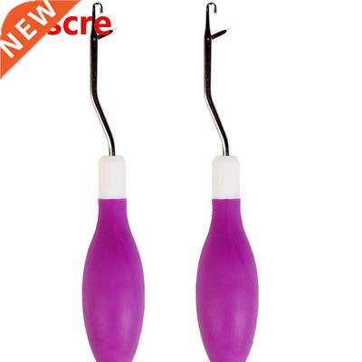 2Pcs/Set Latch Hook Crochet Needle Fine Hair Extension Need