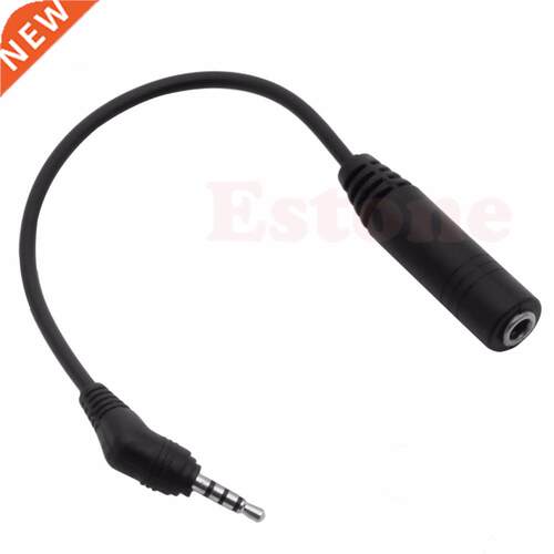 2.5mm M to 3.5mm F Earphone Adapter Converter Cable Cord New