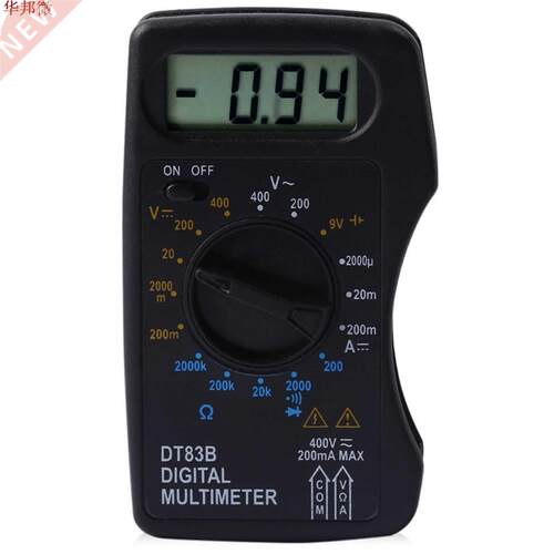 Digital Multimeter AC DC Voltage Current Resistance Diode Te