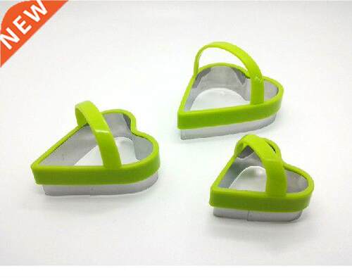 3pcs/lot Heart Five Star Round Stainless Steel Plastic