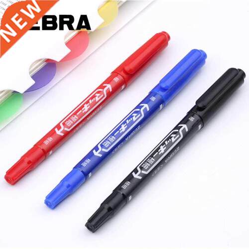 Small Double headed ZEBRA marker pen Two written lines Mark