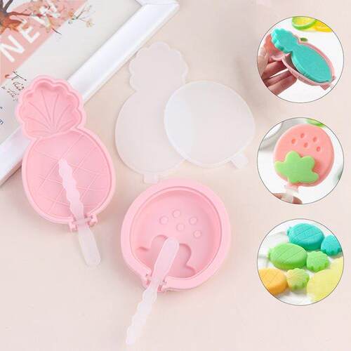 Silicone Ice Cream Mould Ice Cube Tray Popsicle Barrel  M