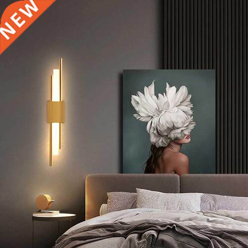 Modern Mnmalst Copper Wall Lamp Lvng Room Bedroom Corr