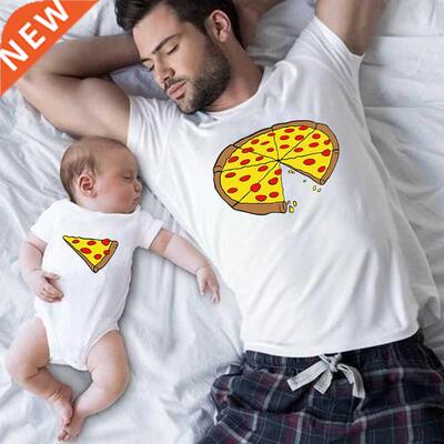 Family Matching Clothes Father M Daughter Son Pizza T-s