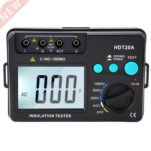 LCD Display Insulation Resistance Tester Meter Voltmeter 100