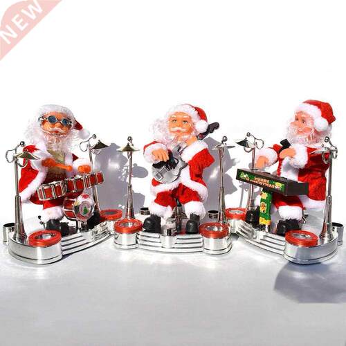 Electric Santa Claus Music Instrument Playing Christmas