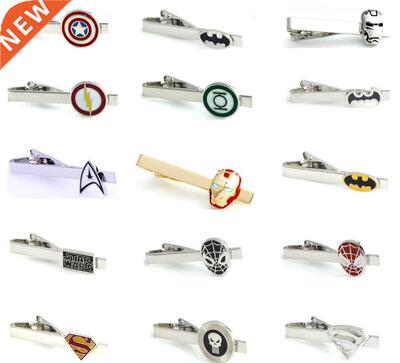 iGame Men Tie Clips Various Designs Option Novel Superheroes