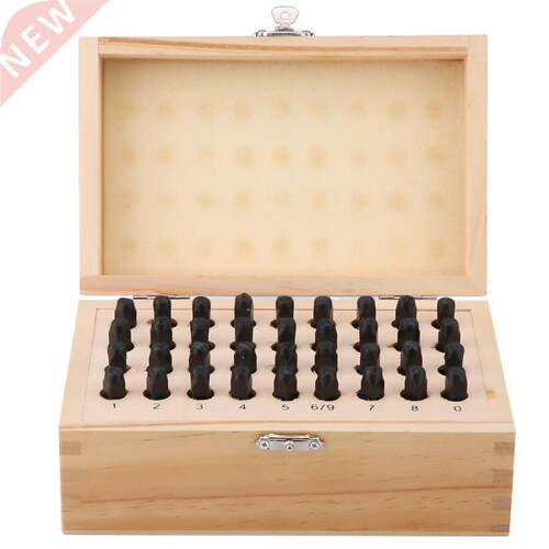 36pcs/set 4mm Steel Stamp Punch Set Alphabet Letter Number