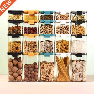 Stackable Kitchen Sealed Jar Plastic Food Storage Box