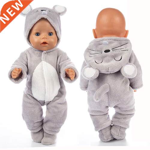 2pcs/set Suit+Shoes Dolls Outfit For 4cm Baby Doll Cute Jum