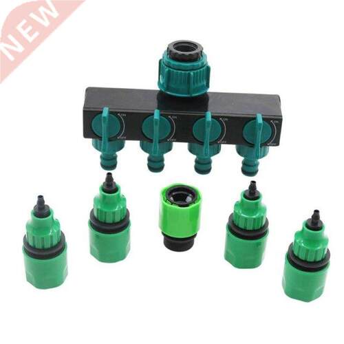 Garden Drip Irrigation 4 Way Tap Hose Splitter 4/7 8/11 Hose
