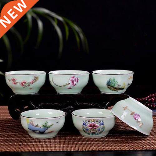 6pcs/set Chinese Tea Bowl Drinkware 50ml for Puer Drinking