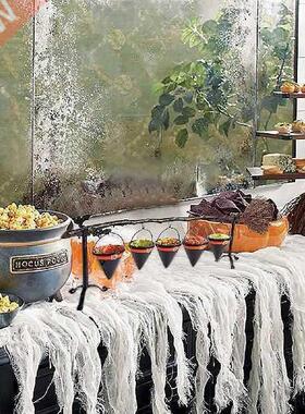 Halloween Creative Snack Bowl Rack Horizontal Broom with 5