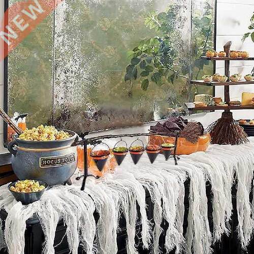 Halloween Creative Snack Bowl Rack Horizontal Broom with 5