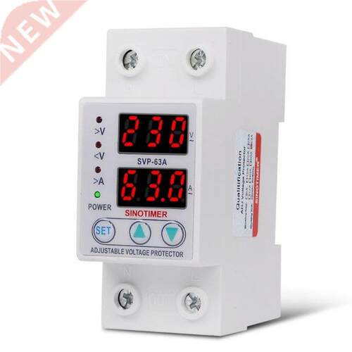 Din Rail Adjustable 63A 230V 1 Phase Over Under Voltage Prot