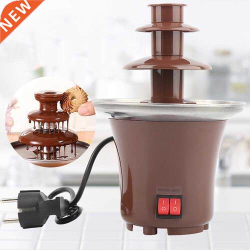 3 Layers Mini Chocolate Fountains Fondue Waterfall Maker Mac