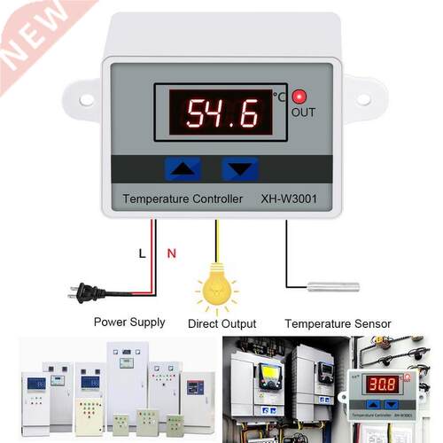 12V 24V 220V AC Digital LED Temperature Controller For Incub