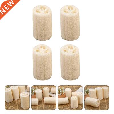 4pcs Natural Loofah Shower Brush Bathroom Bath Wipe Body