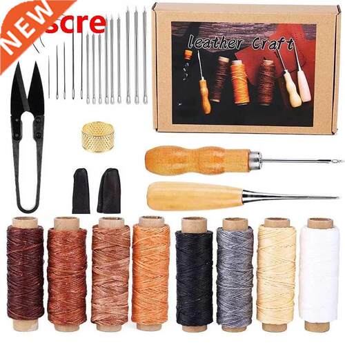 30Pcs Leather Craft Stitching Kit, Leather Repair Tool With