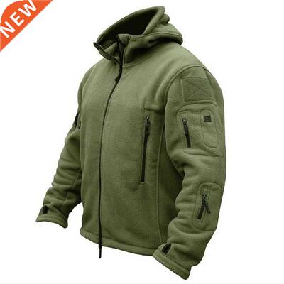 Men US Military Winter Thermal Fleece Tactical Jacket Outdoo