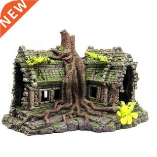 Fish Aquarium House New Tank Imitation Ornament Ruins Resin