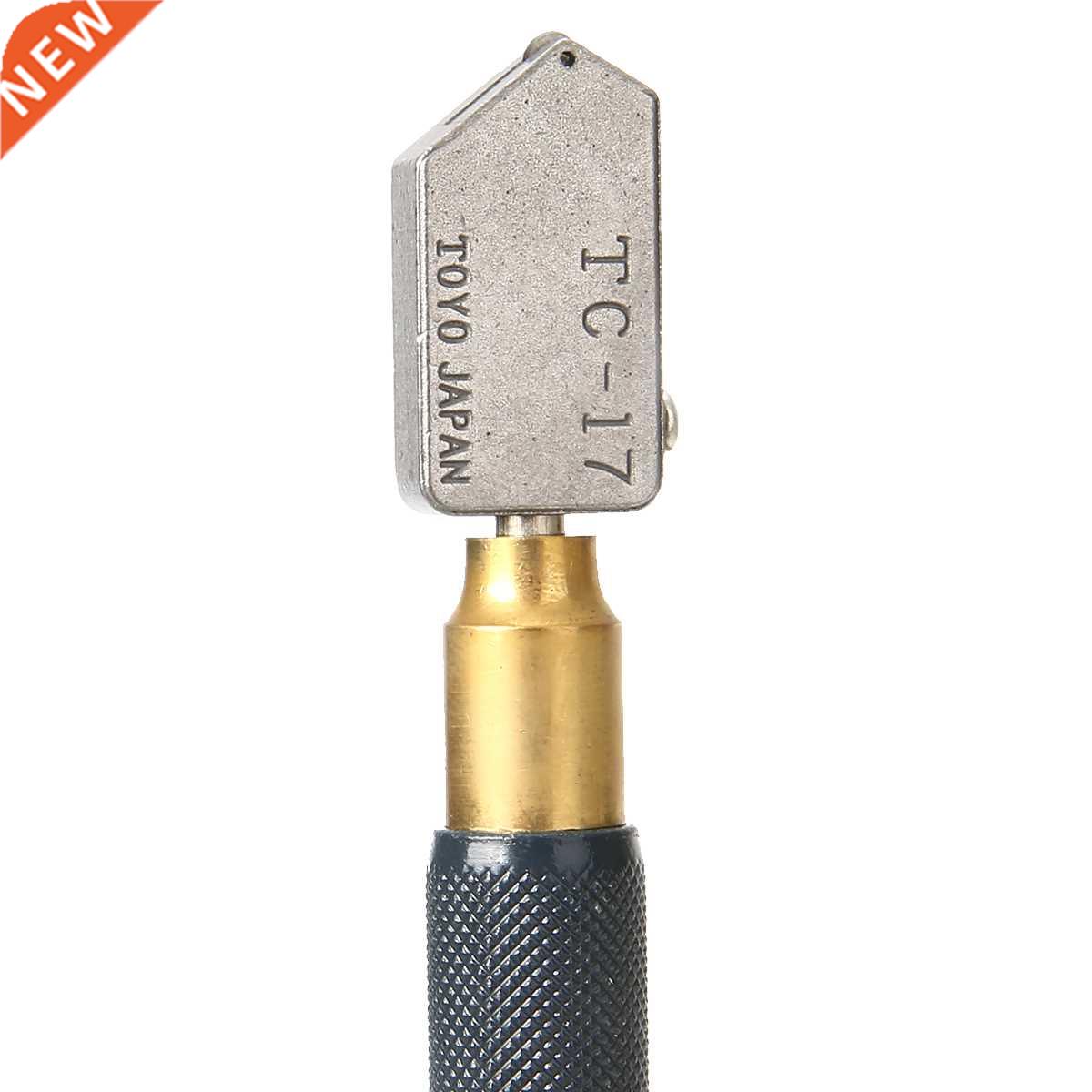 6pcs/set TC-17 Oil Glass Cutter Metal Handle Diamond Straigh