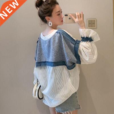 2020 New Spring Ladies Blouse Japanese Loose Sweet V-Neck La