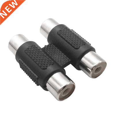 10pcs/pack Dual 2 RCA Coupler Video Connecter Plug Socket 2