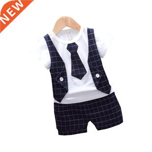 New Summer Children Fashion Tracksuits Baby Boys Girls T-shi