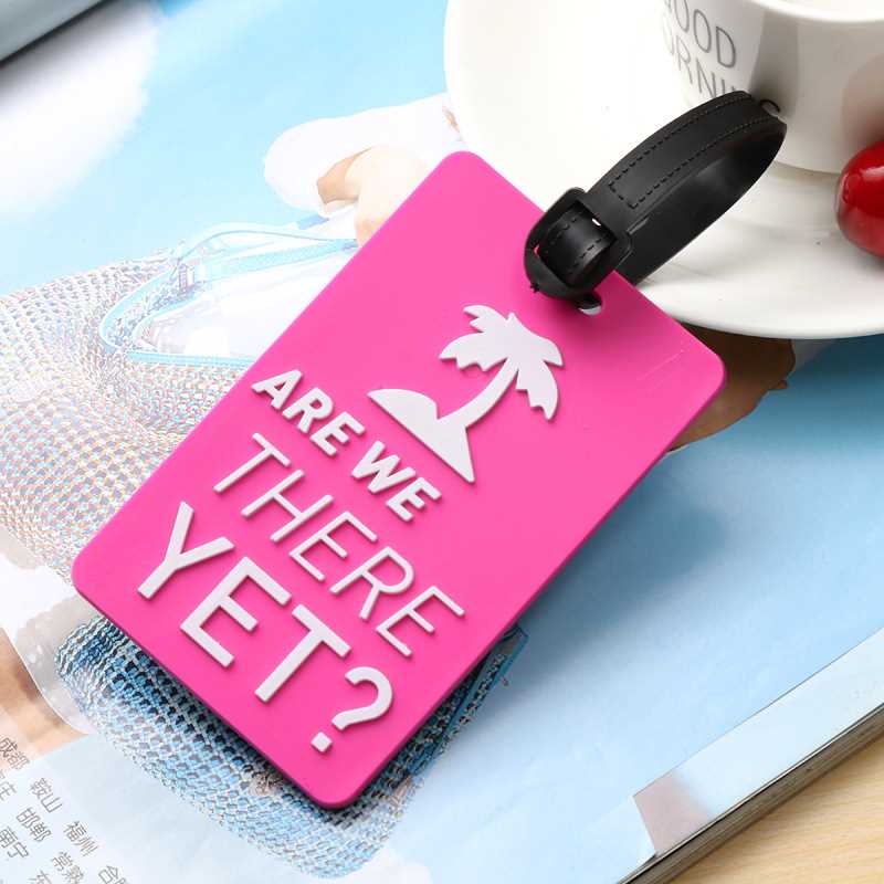 Color Creative Boarding Pass Suitcase Cartoon Luggage Tags D