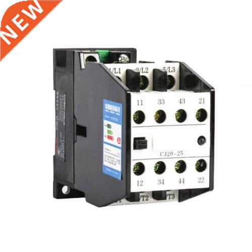 CJ20-25 Motor Control 32A 110V 50Hz Coil 3 Pole 2NO 2NC AC C