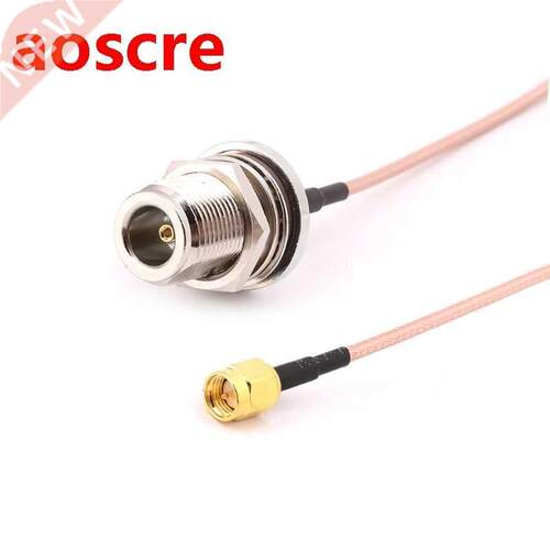 N Female Bulkhead To SMA Male Plug RG316 Pigtail Cable RF Co