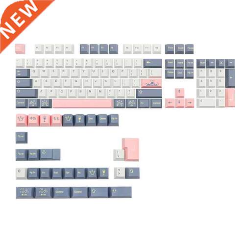 15 Keys/set Momo Yume Keycap Allover Cherry Profile PBT Dye