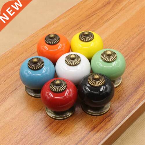 New Design Ceramic Gold Retro Handle Pull Knob Cabinet Door