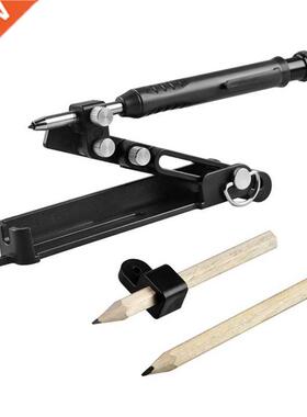 Multi-Function Scribing Tool Woodworking Compass Tool Adjust
