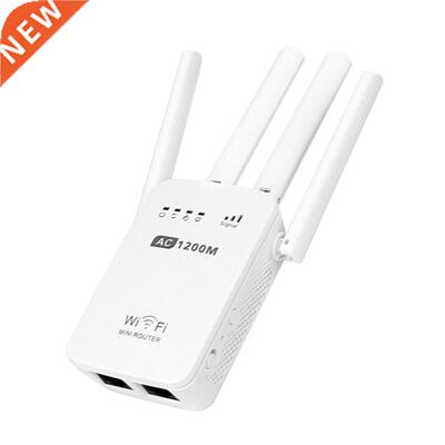 1200Mbps Band 2.4/5G Range Extender WiFi Repeater Router Whi