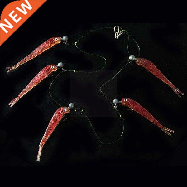 Soft Lure Cluster Fishing Hook Bait Pesca T Tail Set Leurre