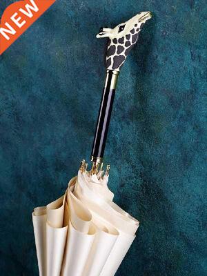 Giraffe Long Handle Umbrella Female Pure Color Artistic
