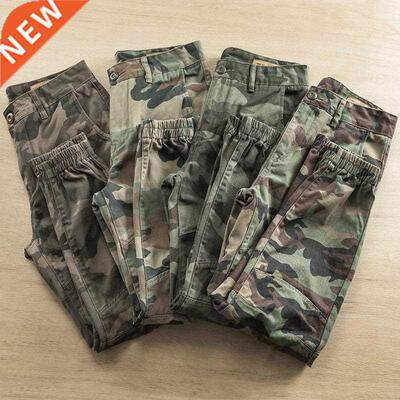 2022 Joggers Men Cargo Pants Amercan Casual Camouflage Cott
