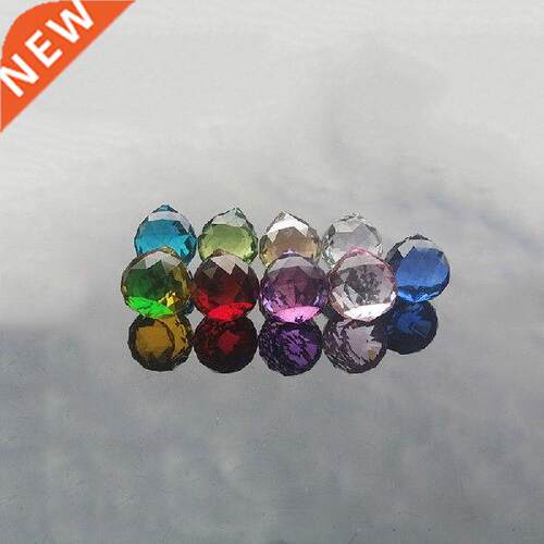 10PCS 30MM Color Crystals Ball  Crystal Pendants for