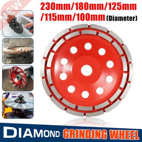 DOERSUP 100/115/125/180/230mm Double Row Diamond Grinding Wh