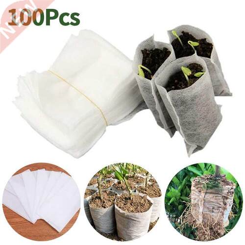 100pcs Non-woven Faric Seeding ags iodegradale Nursery