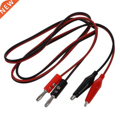 2 Pcs Red Black Banana Plugs to Alligator Clips Probe Test C