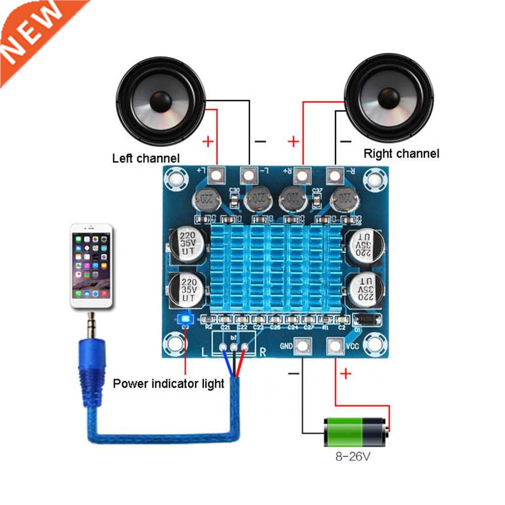 XH-A232 30w+30w Digital Subwoofer Amplifier Module Audio Spe