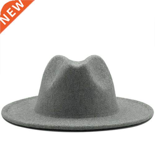 High Quality Fashion Woolen Winter Vintage Women Fedora Caps