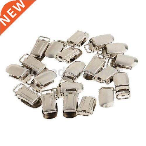 20 Pieces Metal Paci Pacifier Suspender Clips Holder For