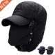 Women Bomber Warm Cap Feng Lei Men Hat Windproof Fur Winter