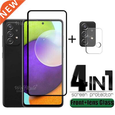 4-n-1 For Samsung Galaxy A52 Glass For Samsung A52 Tempered